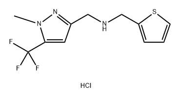 1-[1-methyl-5-(trifluoromethyl)-1H-pyrazol-3-yl]-N-(2-thienylmethyl)methanamine Structure