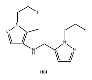 1-(2-fluoroethyl)-5-methyl-N-[(1-propyl-1H-pyrazol-5-yl)methyl]-1H-pyrazol-4-amine Structure