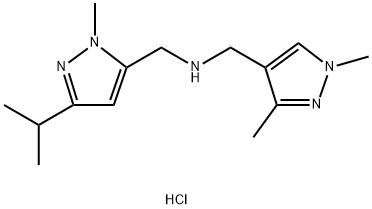 1-(1,3-dimethyl-1H-pyrazol-4-yl)-N-[(3-isopropyl-1-methyl-1H-pyrazol-5-yl)methyl]methanamine Structure