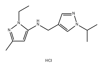 1-ethyl-N-[(1-isopropyl-1H-pyrazol-4-yl)methyl]-3-methyl-1H-pyrazol-5-amine Structure