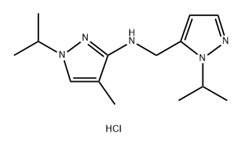 1-isopropyl-N-[(1-isopropyl-1H-pyrazol-5-yl)methyl]-4-methyl-1H-pyrazol-3-amine Structure