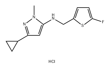 3-cyclopropyl-N-[(5-fluoro-2-thienyl)methyl]-1-methyl-1H-pyrazol-5-amine Structure