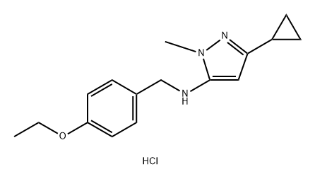 3-cyclopropyl-N-(4-ethoxybenzyl)-1-methyl-1H-pyrazol-5-amine Structure