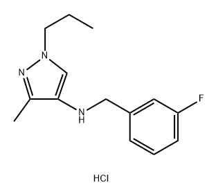 N-(3-fluorobenzyl)-3-methyl-1-propyl-1H-pyrazol-4-amine Structure