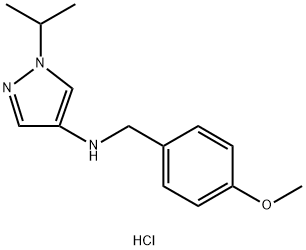 1-isopropyl-N-(4-methoxybenzyl)-1H-pyrazol-4-amine Structure