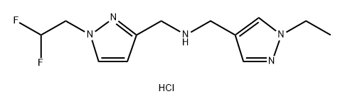 1-[1-(2,2-difluoroethyl)-1H-pyrazol-3-yl]-N-[(1-ethyl-1H-pyrazol-4-yl)methyl]methanamine Structure