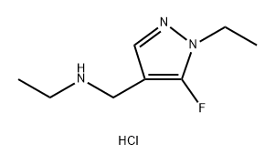 ethyl[(1-ethyl-5-fluoro-1H-pyrazol-4-yl)methyl]amine Structure