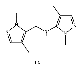 N-[(1,4-dimethyl-1H-pyrazol-5-yl)methyl]-1,4-dimethyl-1H-pyrazol-5-amine Structure