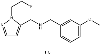 1-[1-(2-fluoroethyl)-1H-pyrazol-5-yl]-N-(3-methoxybenzyl)methanamine Structure