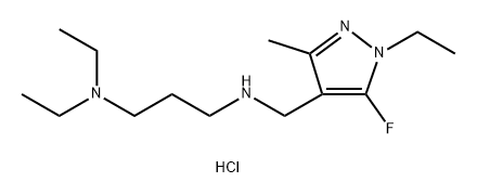 N,N-diethyl-N'-[(1-ethyl-5-fluoro-3-methyl-1H-pyrazol-4-yl)methyl]propane-1,3-diamine Structure