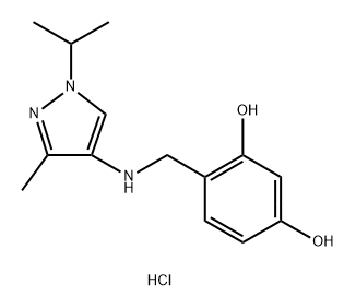 4-{[(1-isopropyl-3-methyl-1H-pyrazol-4-yl)amino]methyl}benzene-1,3-diol Structure