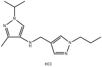 1-isopropyl-3-methyl-N-[(1-propyl-1H-pyrazol-4-yl)methyl]-1H-pyrazol-4-amine Structure