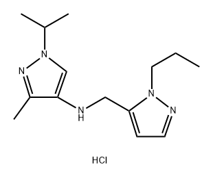 1-isopropyl-3-methyl-N-[(1-propyl-1H-pyrazol-5-yl)methyl]-1H-pyrazol-4-amine Structure