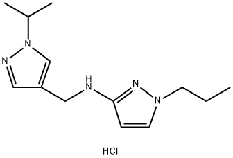 N-[(1-isopropyl-1H-pyrazol-4-yl)methyl]-1-propyl-1H-pyrazol-3-amine Structure