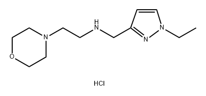 (1-ethyl-1H-pyrazol-3-yl)methyl](2-morpholin-4-ylethyl)amine Structure