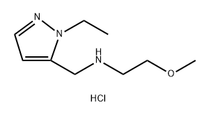 (1-ethyl-1H-pyrazol-5-yl)methyl](2-methoxyethyl)amine Structure