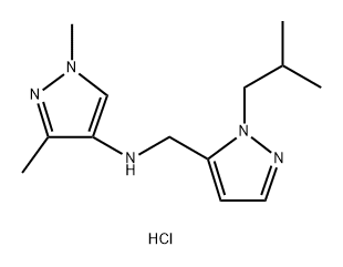 N-[(1-isobutyl-1H-pyrazol-5-yl)methyl]-1,3-dimethyl-1H-pyrazol-4-amine Structure