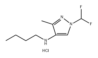 N-butyl-1-(difluoromethyl)-3-methyl-1H-pyrazol-4-amine Structure