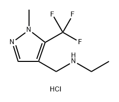 ethyl{[1-methyl-5-(trifluoromethyl)-1H-pyrazol-4-yl]methyl}amine Structure