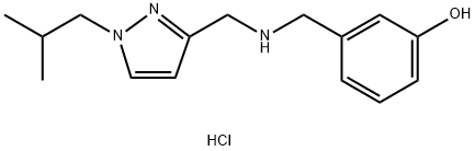 3-({[(1-isobutyl-1H-pyrazol-3-yl)methyl]amino}methyl)phenol Structure