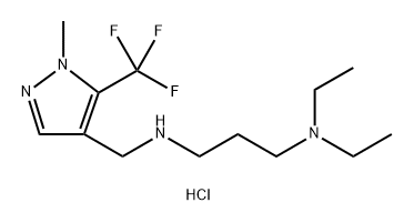 N,N-diethyl-N'-{[1-methyl-5-(trifluoromethyl)-1H-pyrazol-4-yl]methyl}propane-1,3-diamine Structure