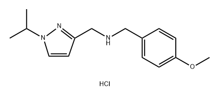 1-(1-isopropyl-1H-pyrazol-3-yl)-N-(4-methoxybenzyl)methanamine Structure