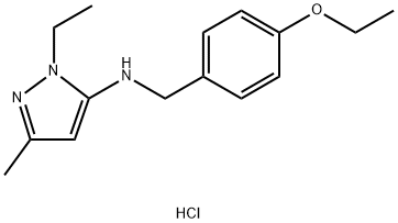 N-(4-ethoxybenzyl)-1-ethyl-3-methyl-1H-pyrazol-5-amine Structure