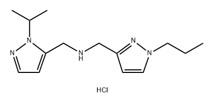 1-(1-isopropyl-1H-pyrazol-5-yl)-N-[(1-propyl-1H-pyrazol-3-yl)methyl]methanamine Structure