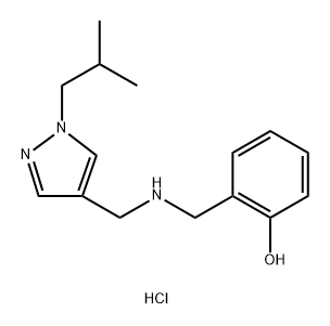 2-({[(1-isobutyl-1H-pyrazol-4-yl)methyl]amino}methyl)phenol Structure