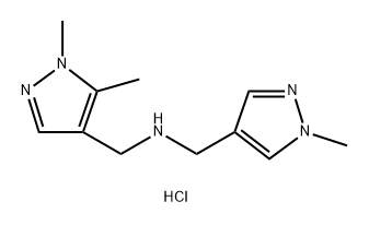 1-(1,5-dimethyl-1H-pyrazol-4-yl)-N-[(1-methyl-1H-pyrazol-4-yl)methyl]methanamine Structure