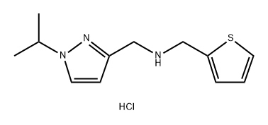 1-(1-isopropyl-1H-pyrazol-3-yl)-N-(2-thienylmethyl)methanamine Structure