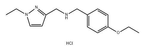 1-(4-ethoxyphenyl)-N-[(1-ethyl-1H-pyrazol-3-yl)methyl]methanamine Structure