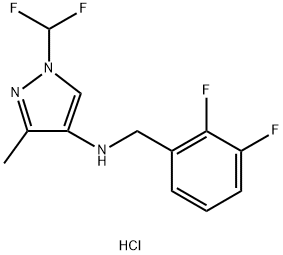 N-(2,3-difluorobenzyl)-1-(difluoromethyl)-3-methyl-1H-pyrazol-4-amine Structure