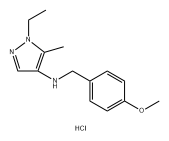 1-ethyl-N-(4-methoxybenzyl)-5-methyl-1H-pyrazol-4-amine Structure