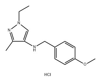 1-ethyl-N-(4-methoxybenzyl)-3-methyl-1H-pyrazol-4-amine Structure