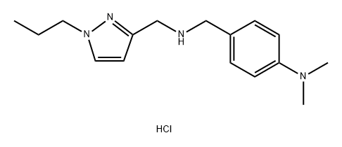 4-(dimethylamino)benzyl][(1-propyl-1H-pyrazol-3-yl)methyl]amine Structure