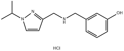 3-({[(1-isopropyl-1H-pyrazol-3-yl)methyl]amino}methyl)phenol Structure