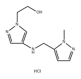 2-(4-{[(1-methyl-1H-pyrazol-5-yl)methyl]amino}-1H-pyrazol-1-yl)ethanol Structure