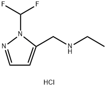 {[1-(difluoromethyl)-1H-pyrazol-5-yl]methyl}ethylamine Structure