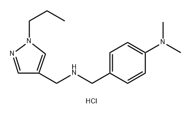 4-(dimethylamino)benzyl][(1-propyl-1H-pyrazol-4-yl)methyl]amine Structure