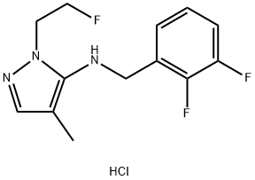 N-(2,3-difluorobenzyl)-1-(2-fluoroethyl)-4-methyl-1H-pyrazol-5-amine Structure