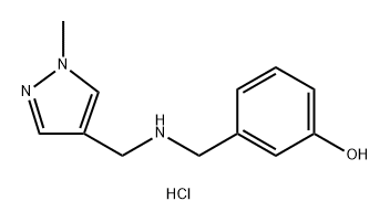 3-({[(1-methyl-1H-pyrazol-4-yl)methyl]amino}methyl)phenol Structure