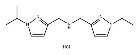 1-(1-ethyl-1H-pyrazol-3-yl)-N-[(1-isopropyl-1H-pyrazol-3-yl)methyl]methanamine Structure