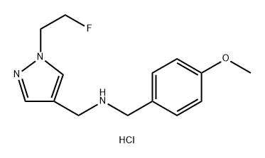 1-[1-(2-fluoroethyl)-1H-pyrazol-4-yl]-N-(4-methoxybenzyl)methanamine Structure