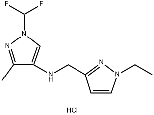 1-(difluoromethyl)-N-[(1-ethyl-1H-pyrazol-3-yl)methyl]-3-methyl-1H-pyrazol-4-amine Structure