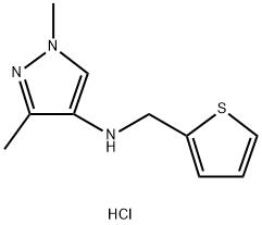 1,3-dimethyl-N-(2-thienylmethyl)-1H-pyrazol-4-amine Structure