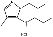 1-(2-fluoroethyl)-4-methyl-N-propyl-1H-pyrazol-5-amine Structure