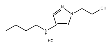 2-[4-(butylamino)-1H-pyrazol-1-yl]ethanol Structure