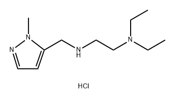 N,N-diethyl-N'-[(1-methyl-1H-pyrazol-5-yl)methyl]ethane-1,2-diamine Structure