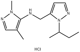 N-[(1-sec-butyl-1H-pyrazol-5-yl)methyl]-1,4-dimethyl-1H-pyrazol-5-amine Structure